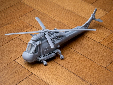 Westland Wasp Helicopter 3D Model