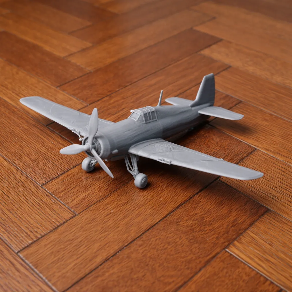 Wildcat Plane 3D Model .c4d .max .obj .3ds .fbx .stl .blend