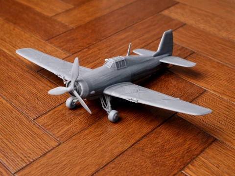 Wildcat Plane 3D Model