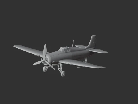 Wildcat Plane 3D Model