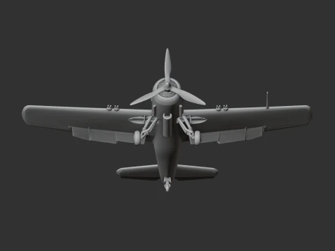 Wildcat Plane 3D Model