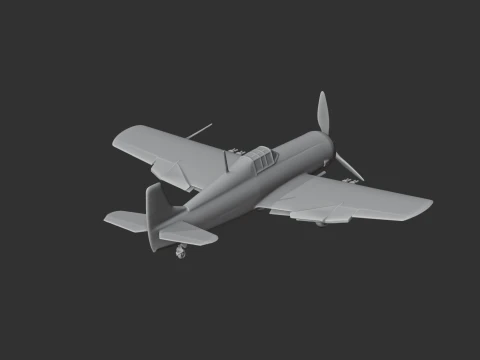 Wildcat Plane 3D Model