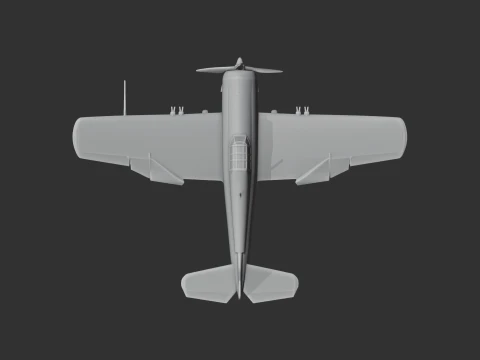 Wildcat Plane 3D Model