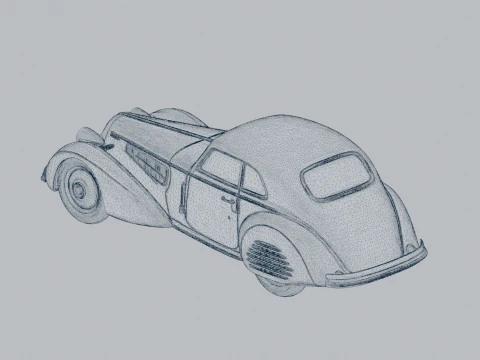 Alfa Romeo 8C 2900 3D Model