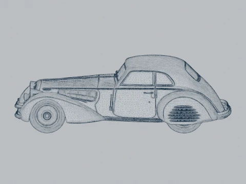 Alfa Romeo 8C 2900 3D Model