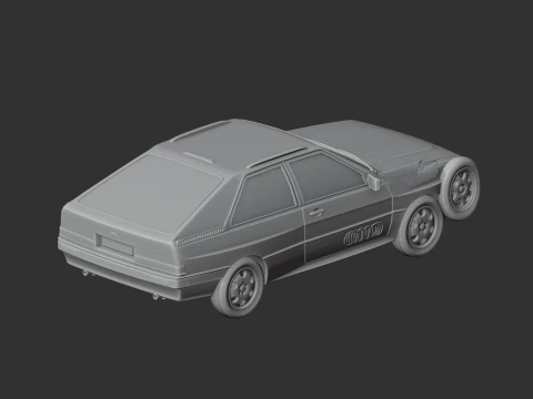 Audi Quattro 3D Model