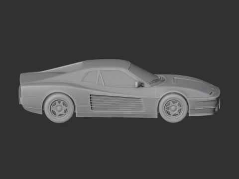 Ferrari Testarossa 3D Model