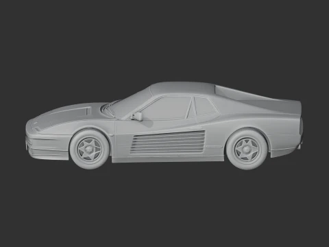 Ferrari Testarossa 3D Model