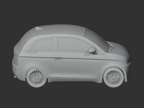 Fiat 500 3D Model