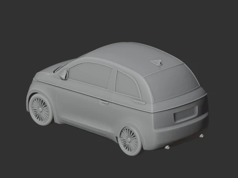 Fiat 500 3D Model