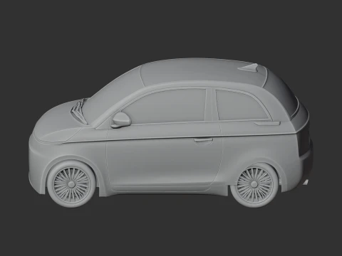 Fiat 500 3D Model