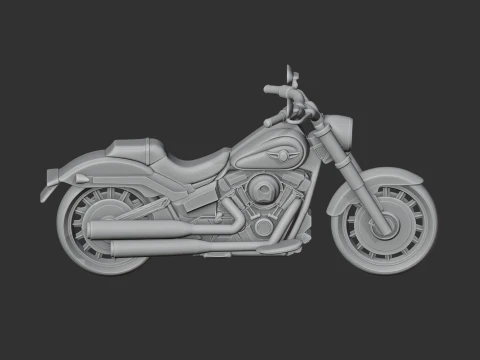 Harley-Davidson Fat Boy 3D Model