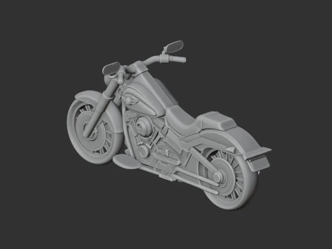 Harley-Davidson Fat Boy 3D Model