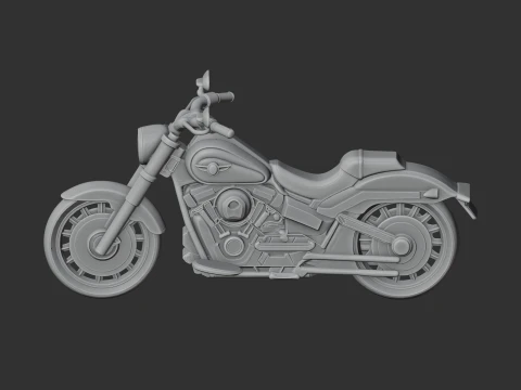 Harley-Davidson Fat Boy 3D Model