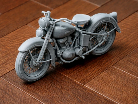 Harley-Davidson Knucklehead 3D Model