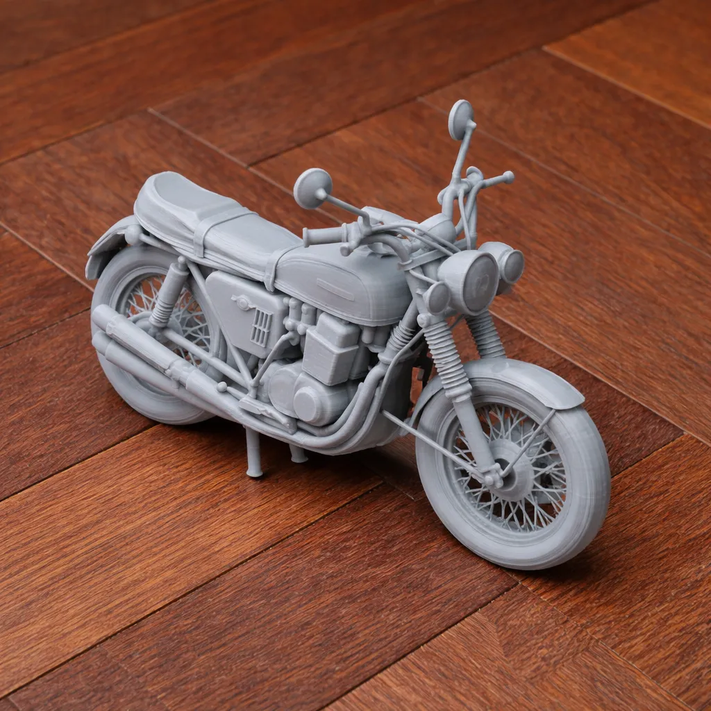 Honda CB750 3D Model .c4d .max .obj .3ds .fbx .stl .blend