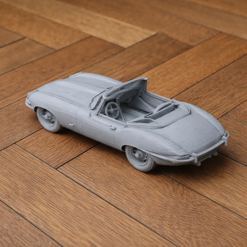 Jaguar E-Type 3D Model .c4d .max .obj .3ds .fbx .stl .blend