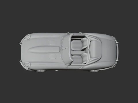 Jaguar E-Type 3D Model