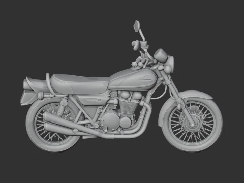 Kawasaki Z1 3D Model