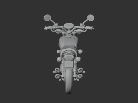 Kawasaki Z1 3D Model