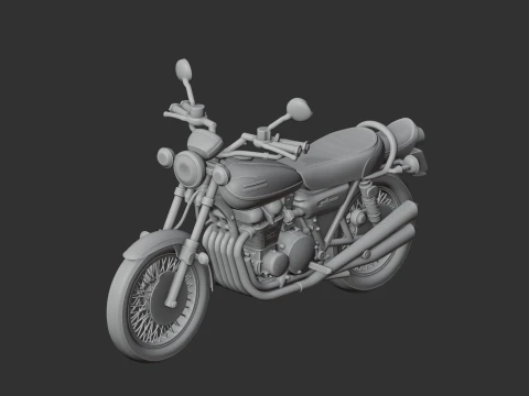 Kawasaki Z1 3D Model