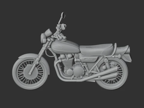 Kawasaki Z1 3D Model