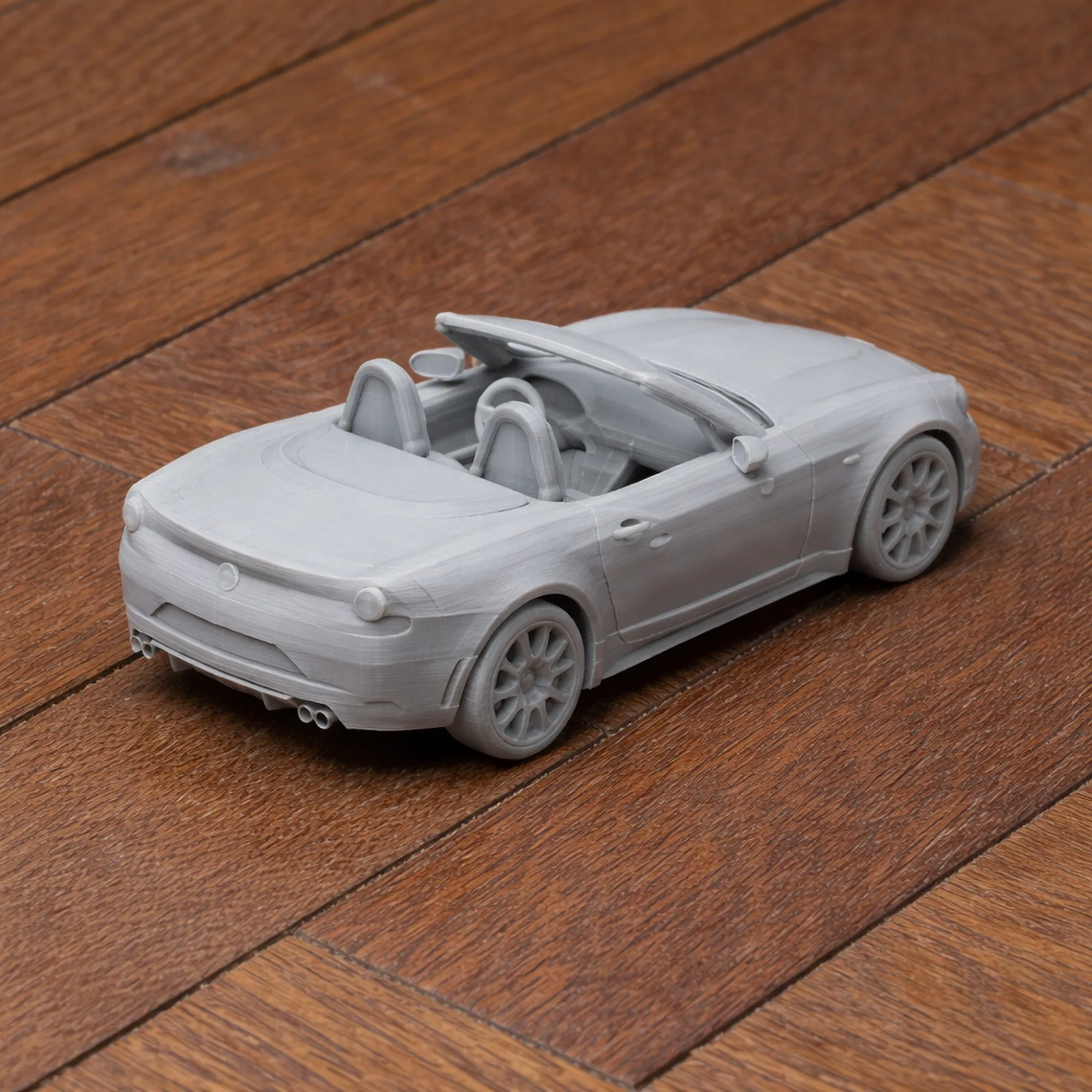 Abarth 124 Spider 3D Model .c4d .max .obj .3ds .fbx .stl .blend