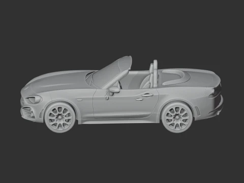 Abarth 124 Spider 3D Model