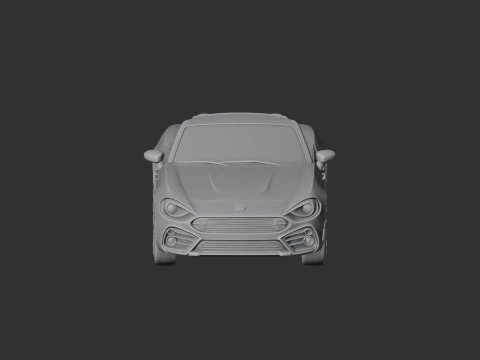Abarth 124 Spider 3D Model