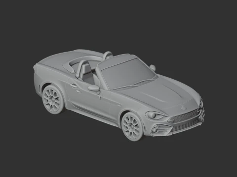 Abarth 124 Spider 3D Model