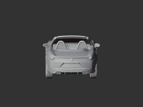 Abarth 124 Spider 3D Model