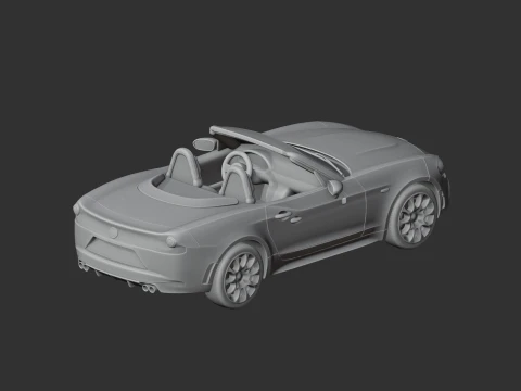 Abarth 124 Spider 3D Model