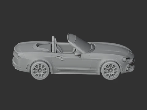 Abarth 124 Spider 3D Model