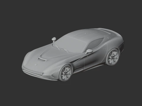 AC 378 GT Zagato 3D Model