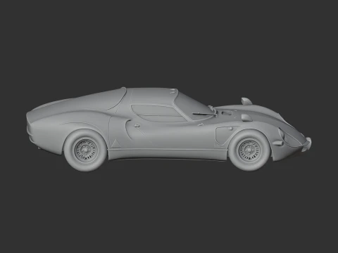Alfa Romeo 33 Stradale 3D Model