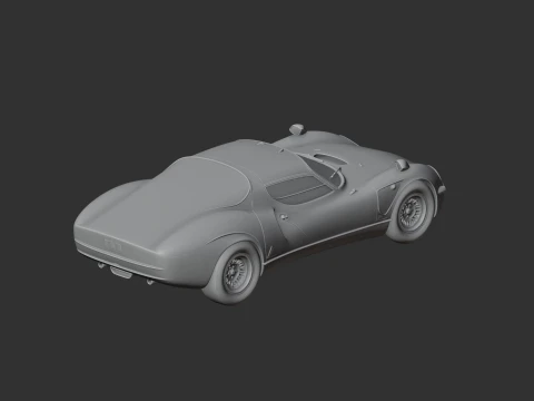 Alfa Romeo 33 Stradale 3D Model