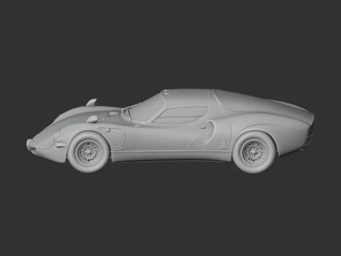 Alfa Romeo 33 Stradale 3D Model