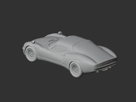 Alfa Romeo 33 Stradale 3D Model