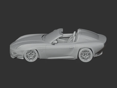 Alfa Romeo Disco Volante by Touring 3D Model
