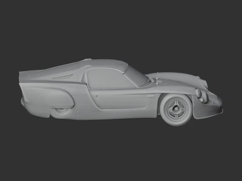 Alpine A220 Modello 3D