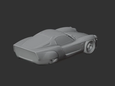 Alpine A220 Modello 3D