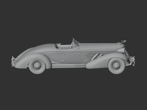 Auburn Speedster 3D Model