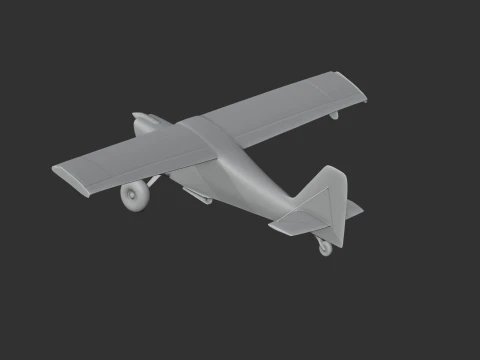 American Champion Citabria 3D Model