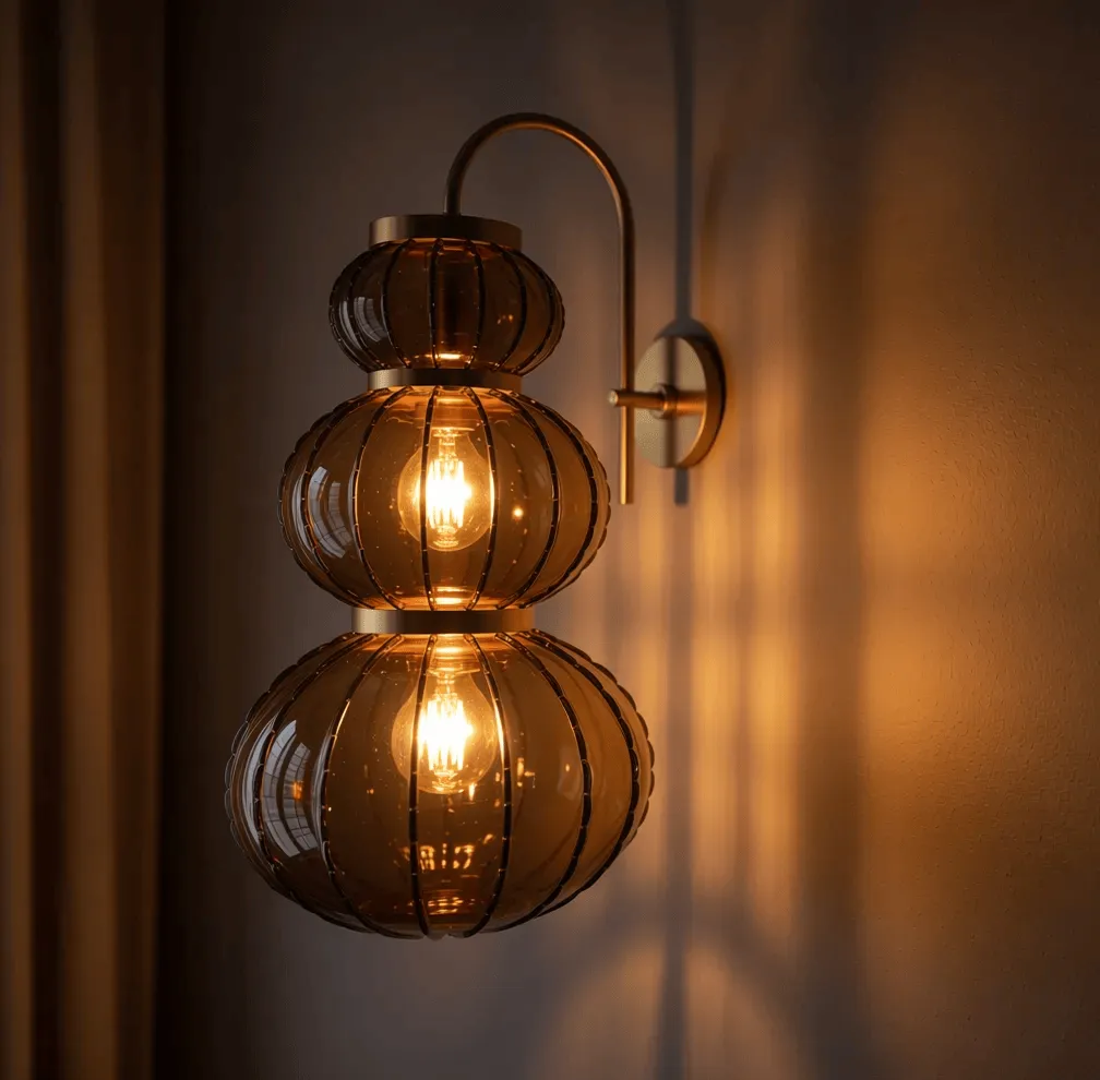 Decorative Lantern Wall Sconce 3D Model .c4d .max .obj .3ds .fbx .stl .blend 