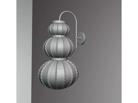 Decorative Lantern Wall Sconce 3D Model