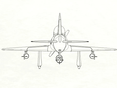 Stylized Vintage Fighter Aircraft DEPARTED Files 3D Model