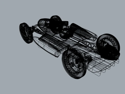 Red Star Vintage Racer 3D Model