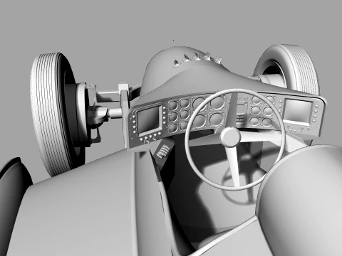 Red Star Vintage Racer 3D Model