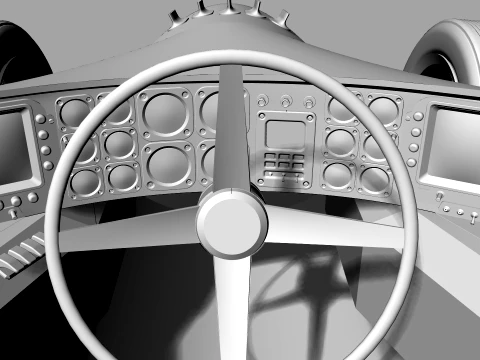 Red Star Vintage Racer 3D Model