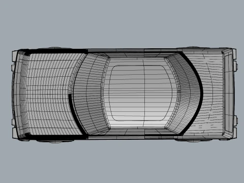 Carro cl&aacute;ssico detalhado sedan retr&ocirc; estilizado Modelo 3D